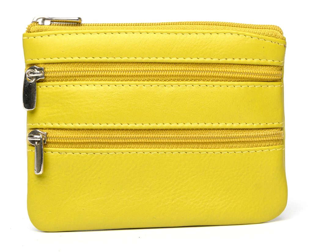 Golunski 0-328n Triple Zip Flat Coin Purse