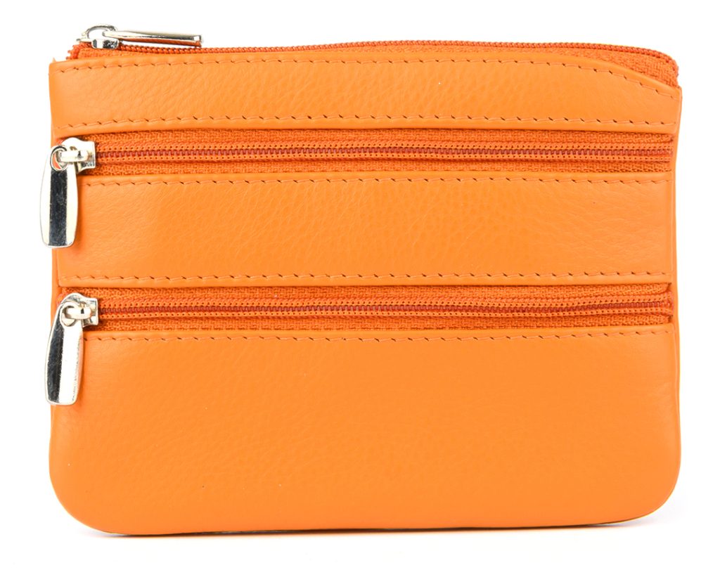 Golunski 0-328n Triple Zip Flat Coin Purse