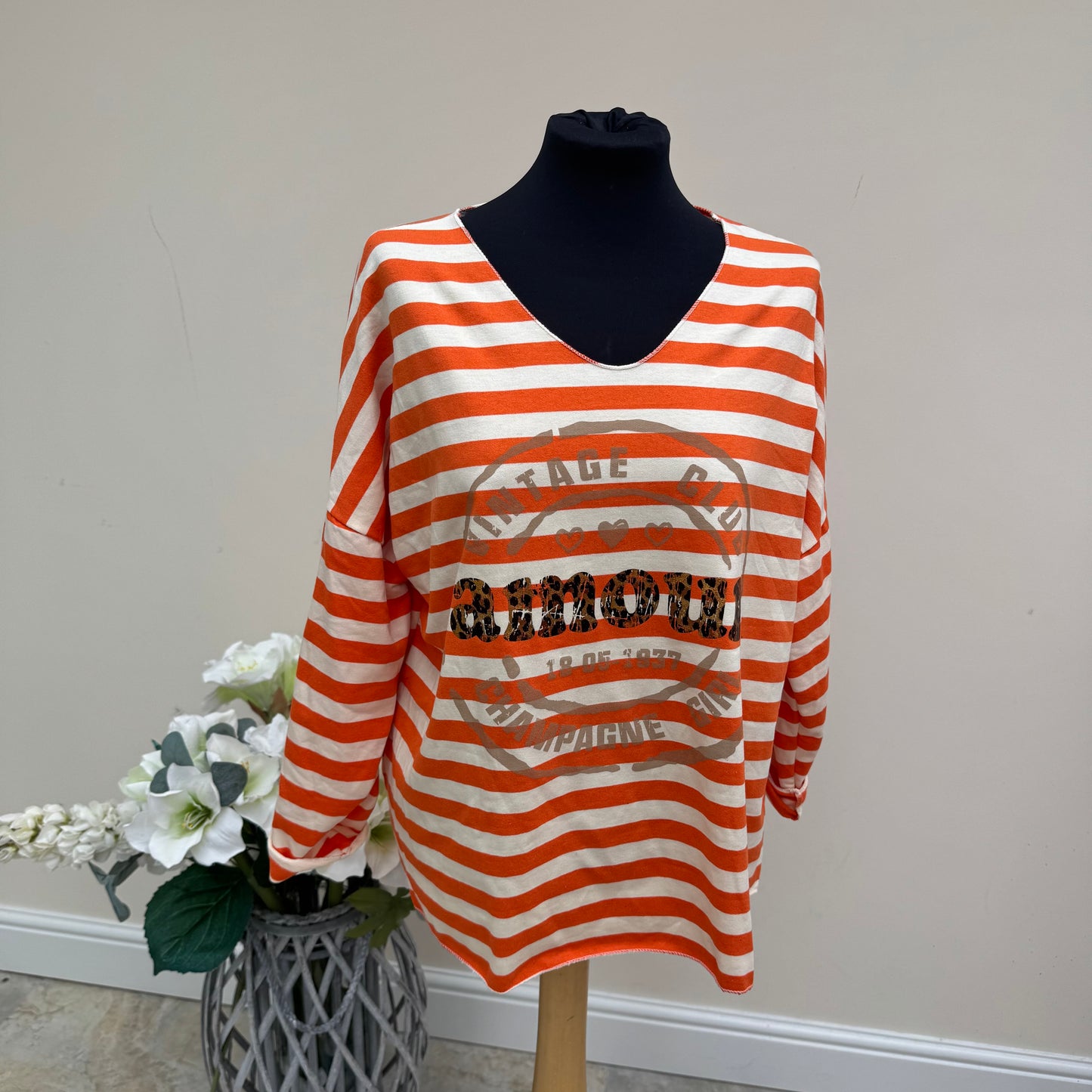 Passion DKL2092 Striped Amour Top