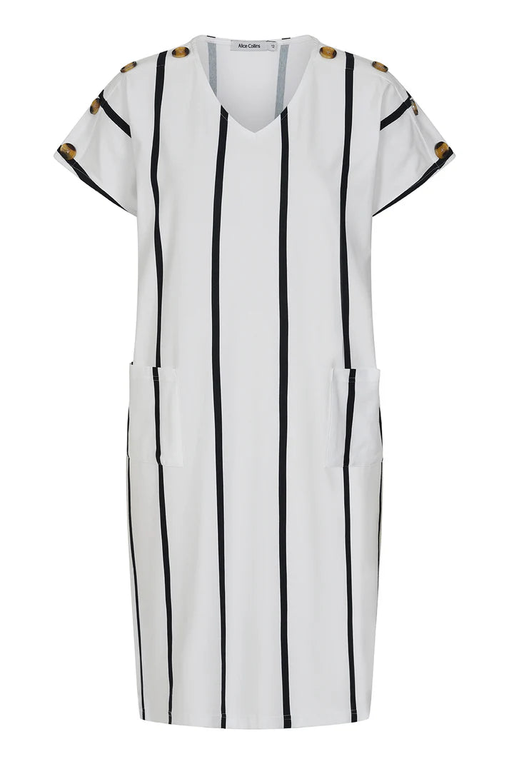 Alice Collins Button Shoulder Dress