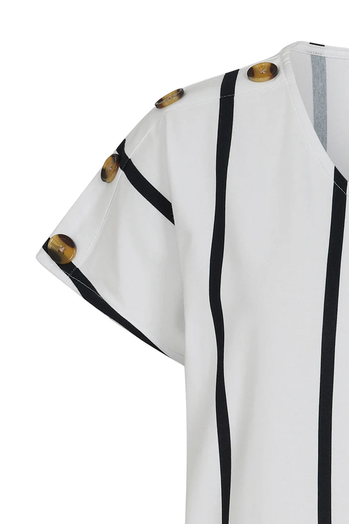 Alice Collins Button Shoulder Dress