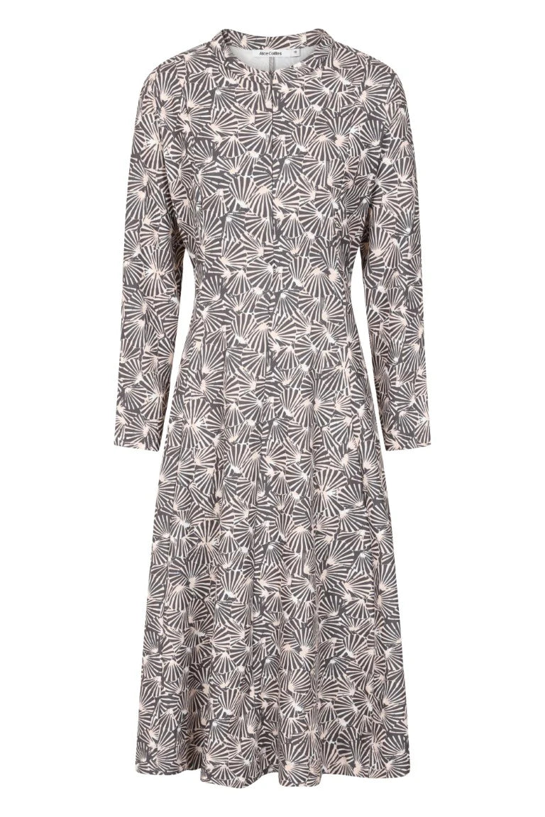 Alice Collins Skylar Print Dress in Winter Sunrise Bison