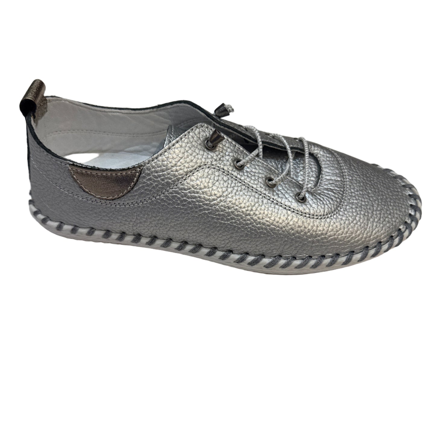 Shoozy Iris Metallic Leather Plimsole