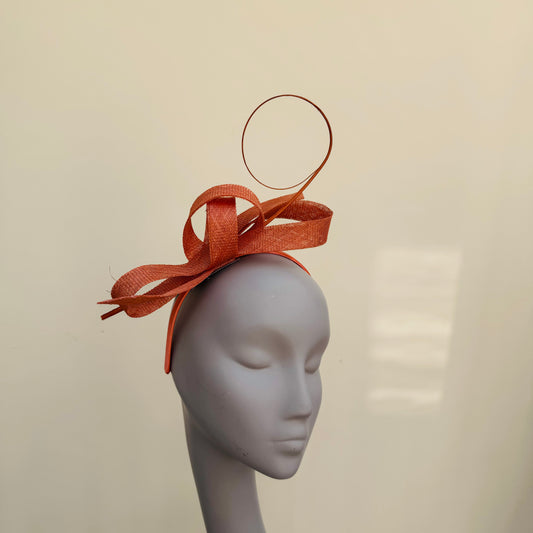 Boardmans Diana Orange Fascinator