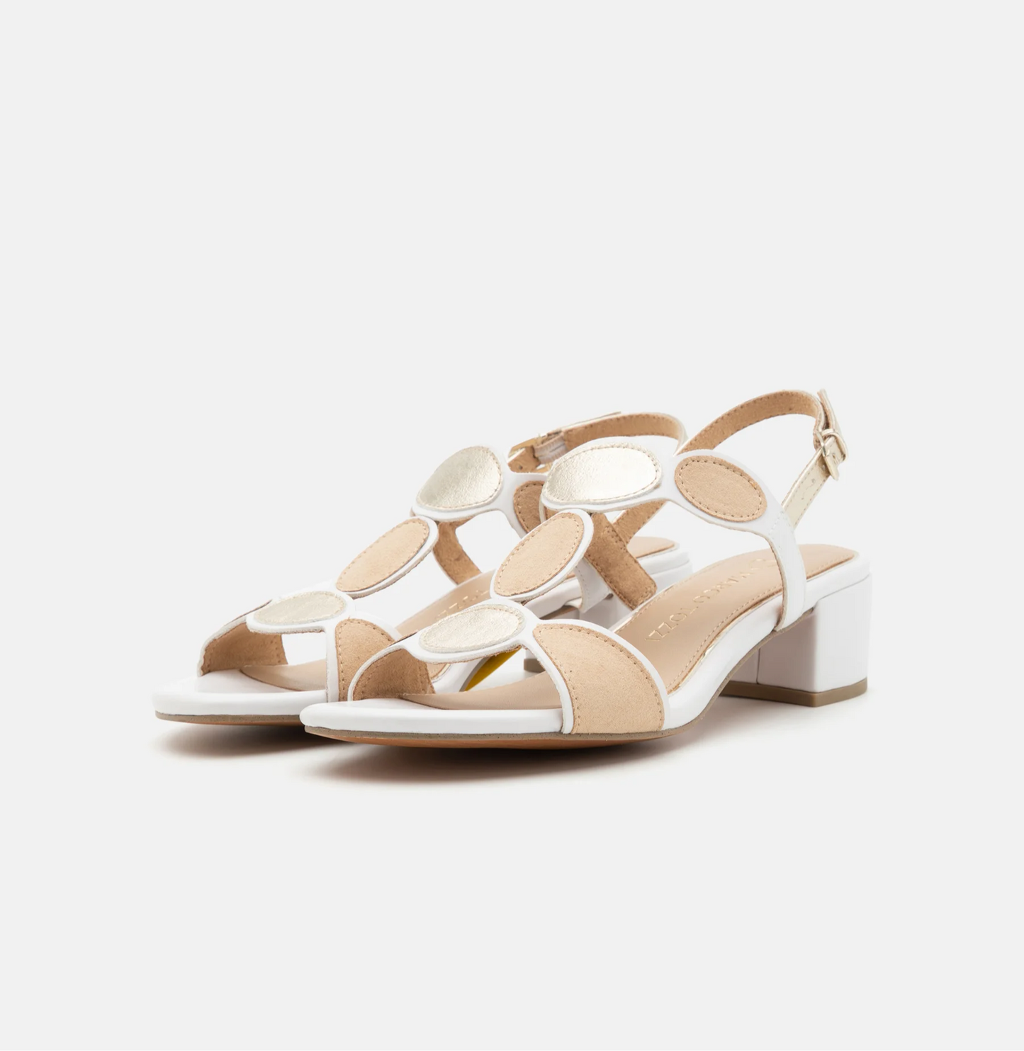 Marco Tozzi 2-28231-44 White and Gold Sandal