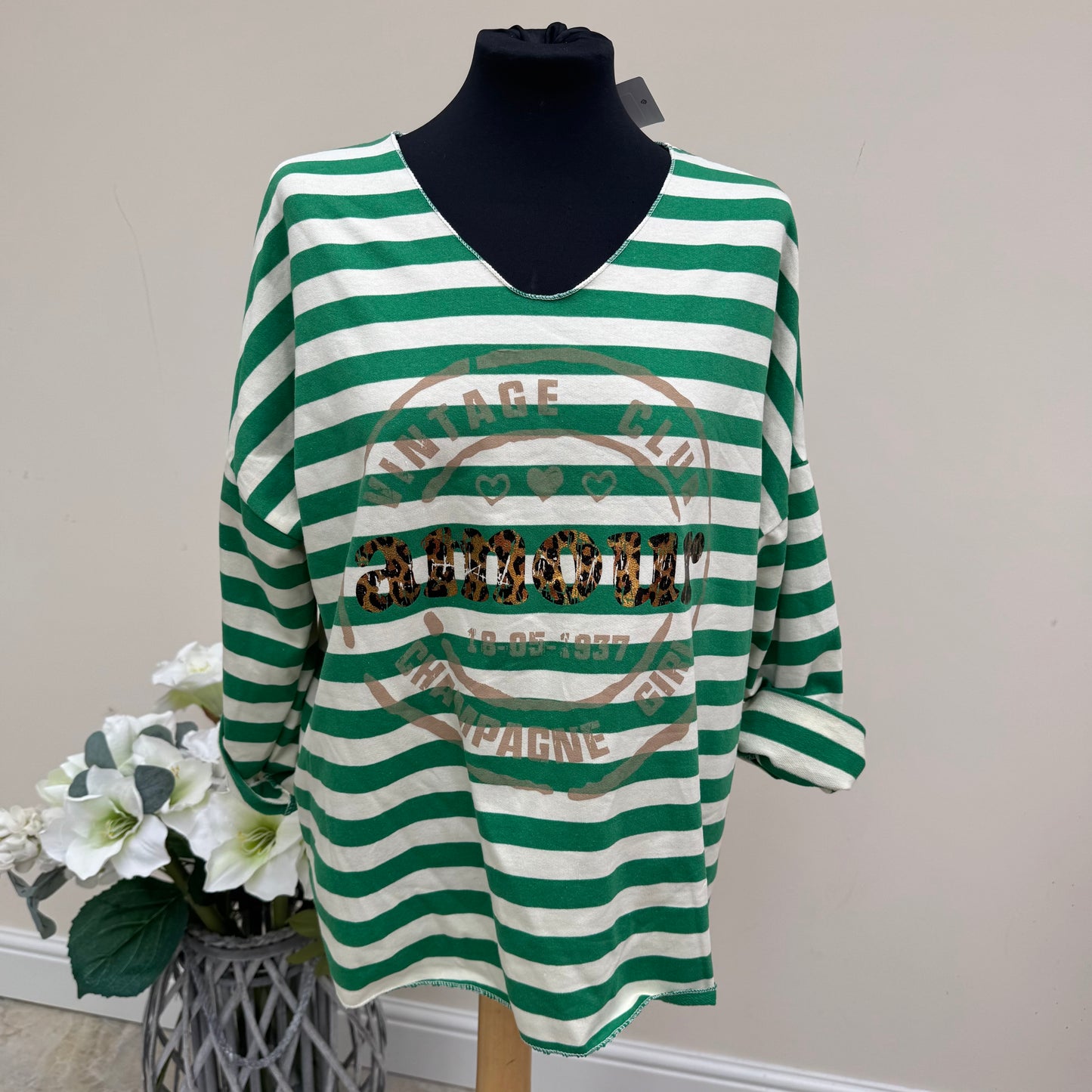Passion DKL2092 Striped Amour Top