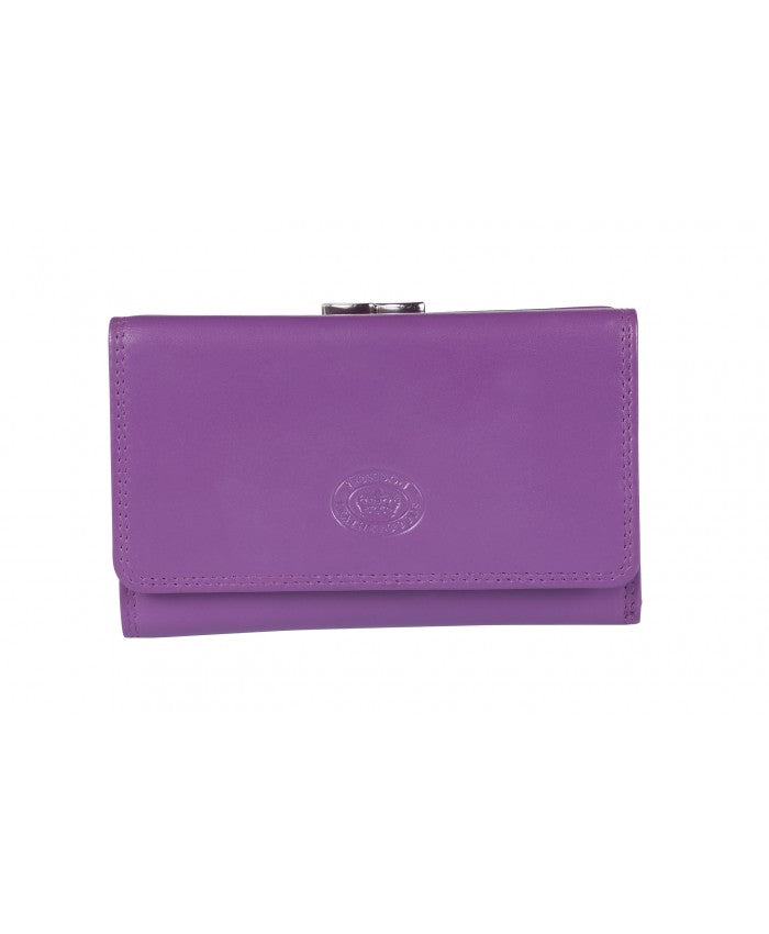 LLG Soft Nappa Leather Purse with Clip Coin Section