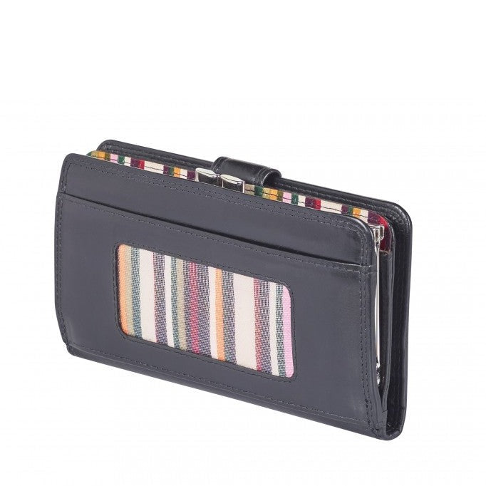 LLG Soft Nappa Leather Large Purse with Clip Section