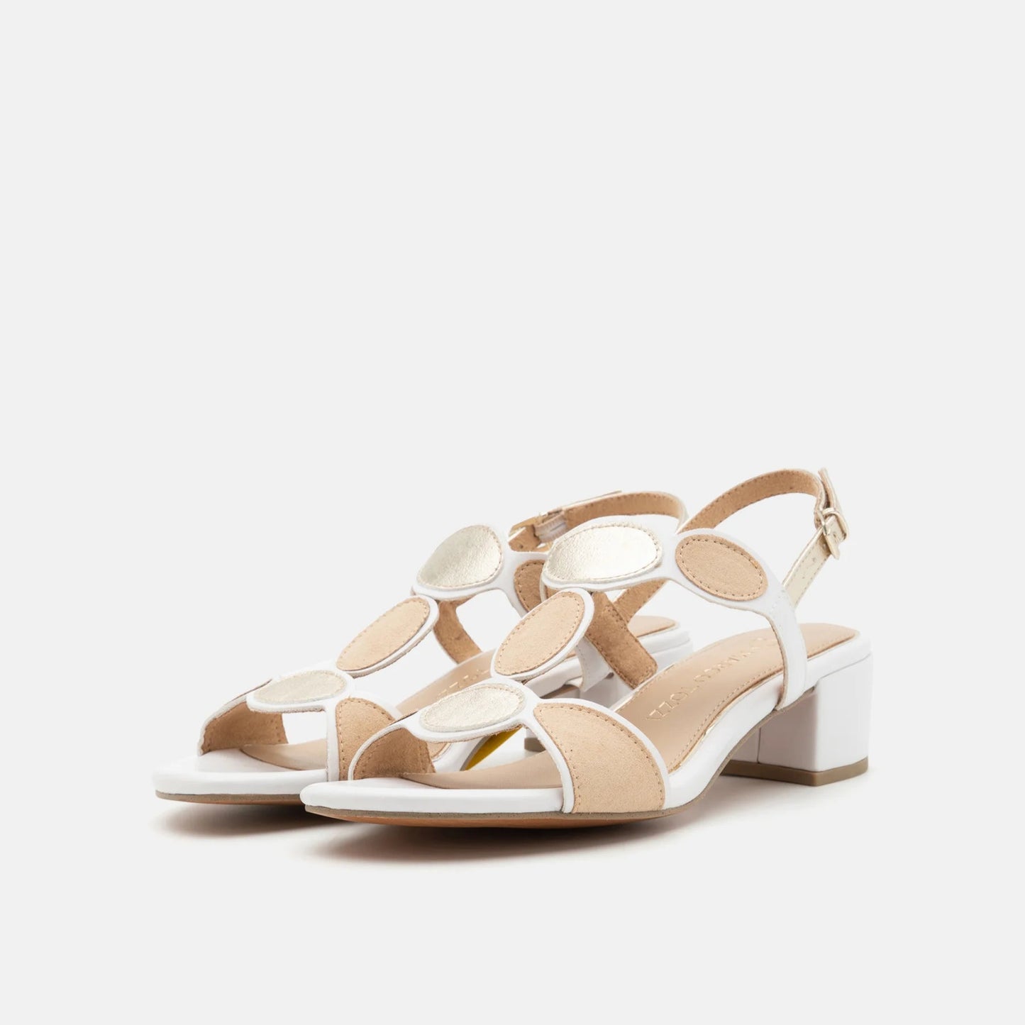 Marco Tozzi 2-28231-44 White and Gold Sandal