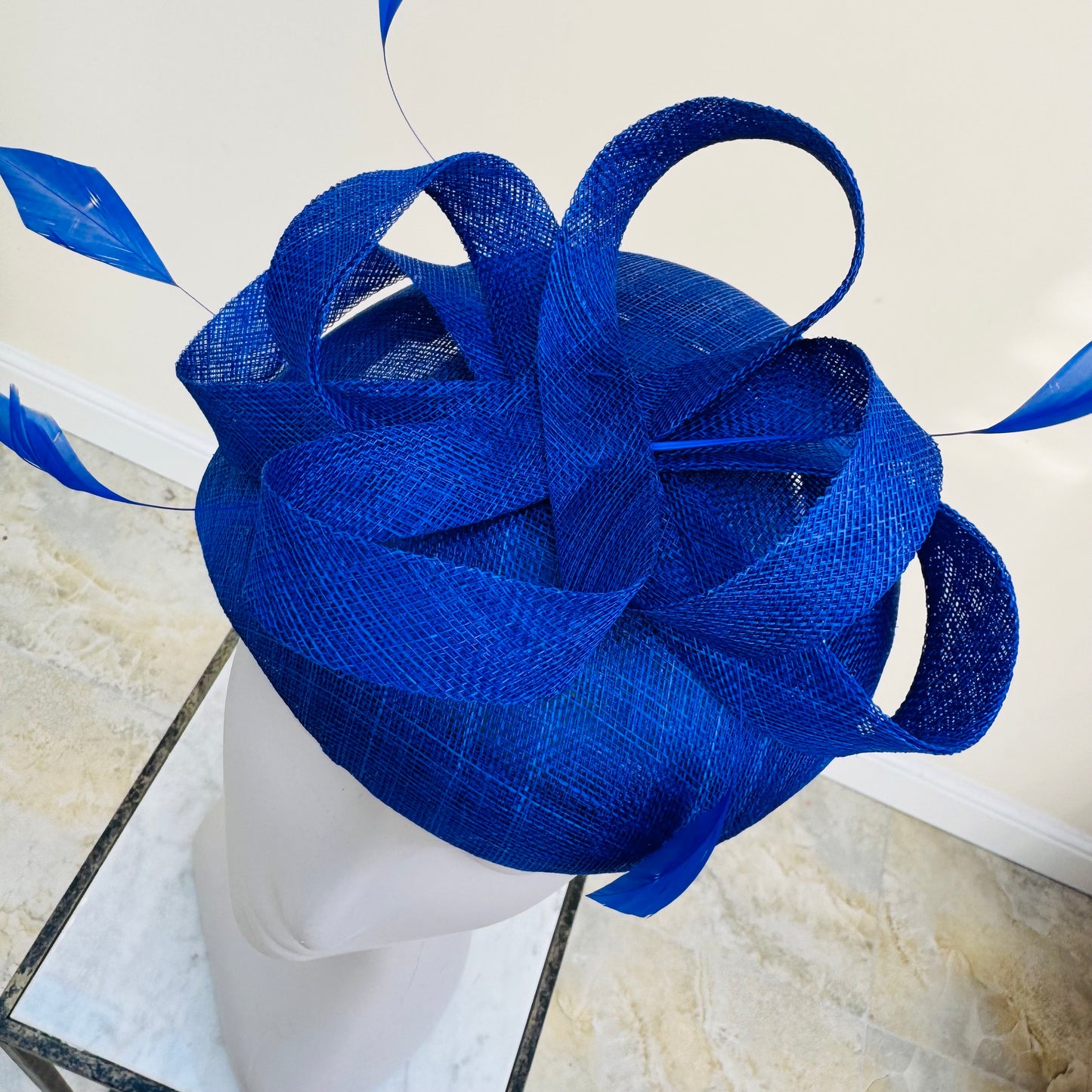 Boardmans Faith Cobalt Blue Pillbox Hat