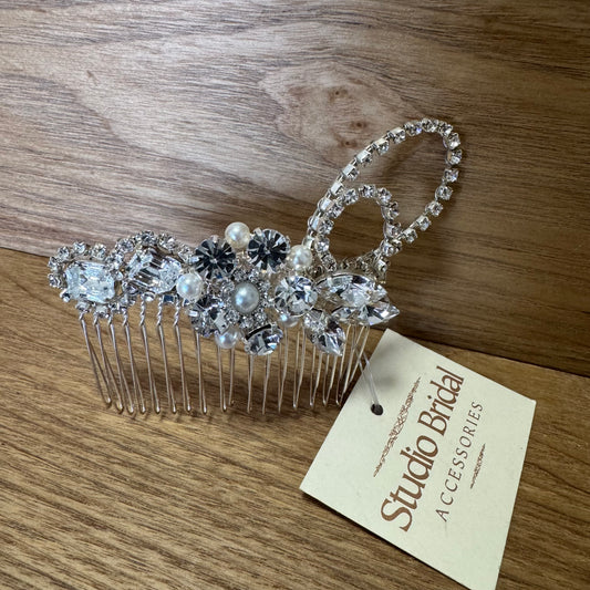 Bridal Hair Comb - Amber