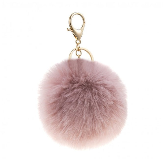 Faux Fur Pom Pom Keyring