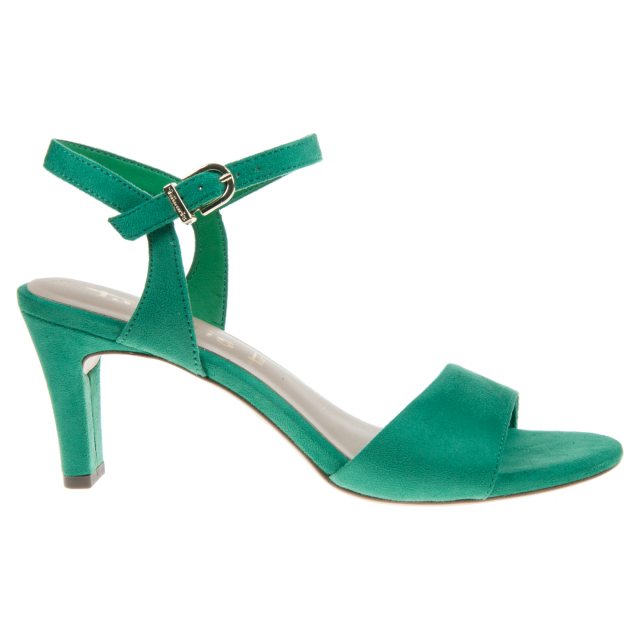 Tamaris 1-28028-42 Emerald Green Suedette Strappy Shoes