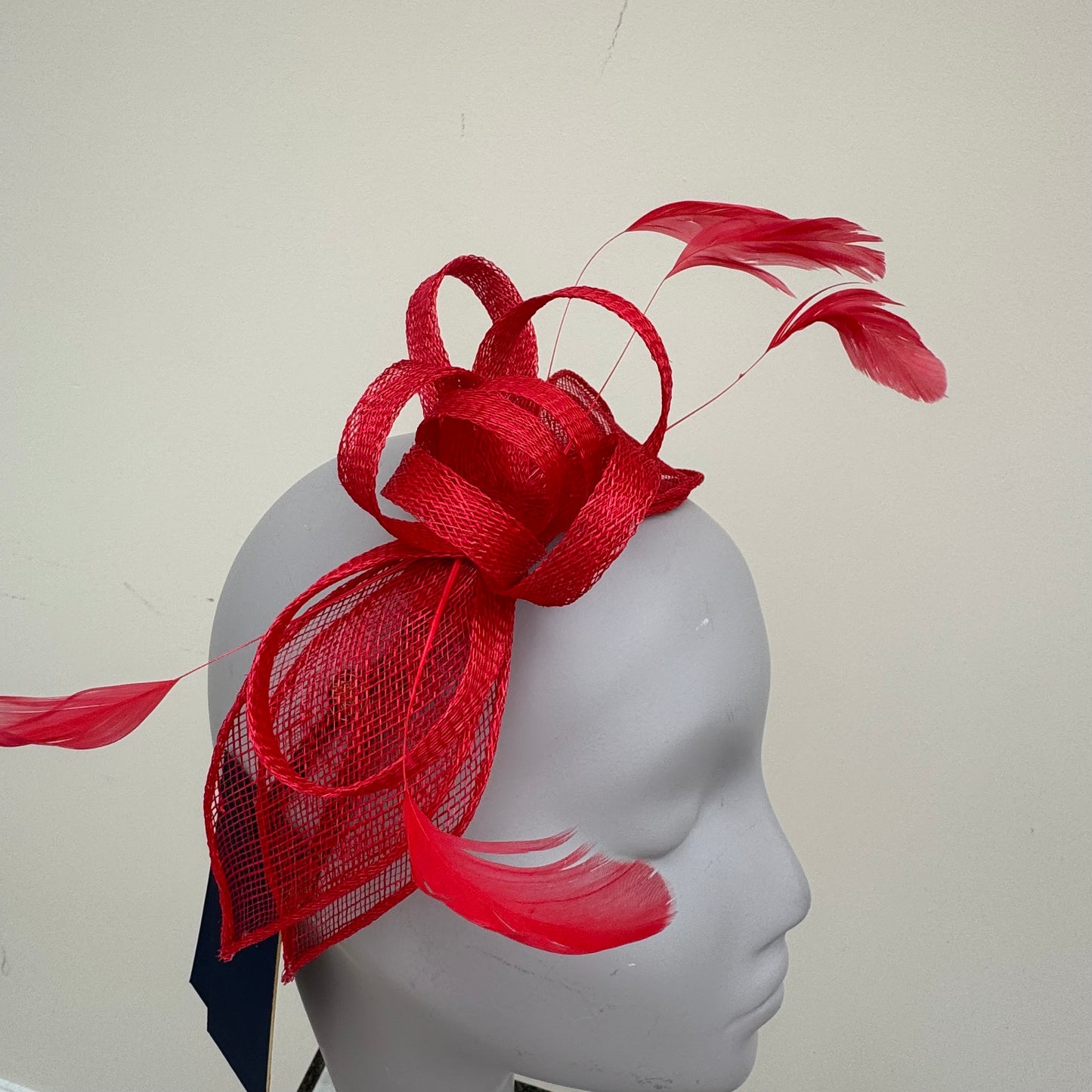 Failsworth 8025 Poppy Red Fascinator On Headband Poppy