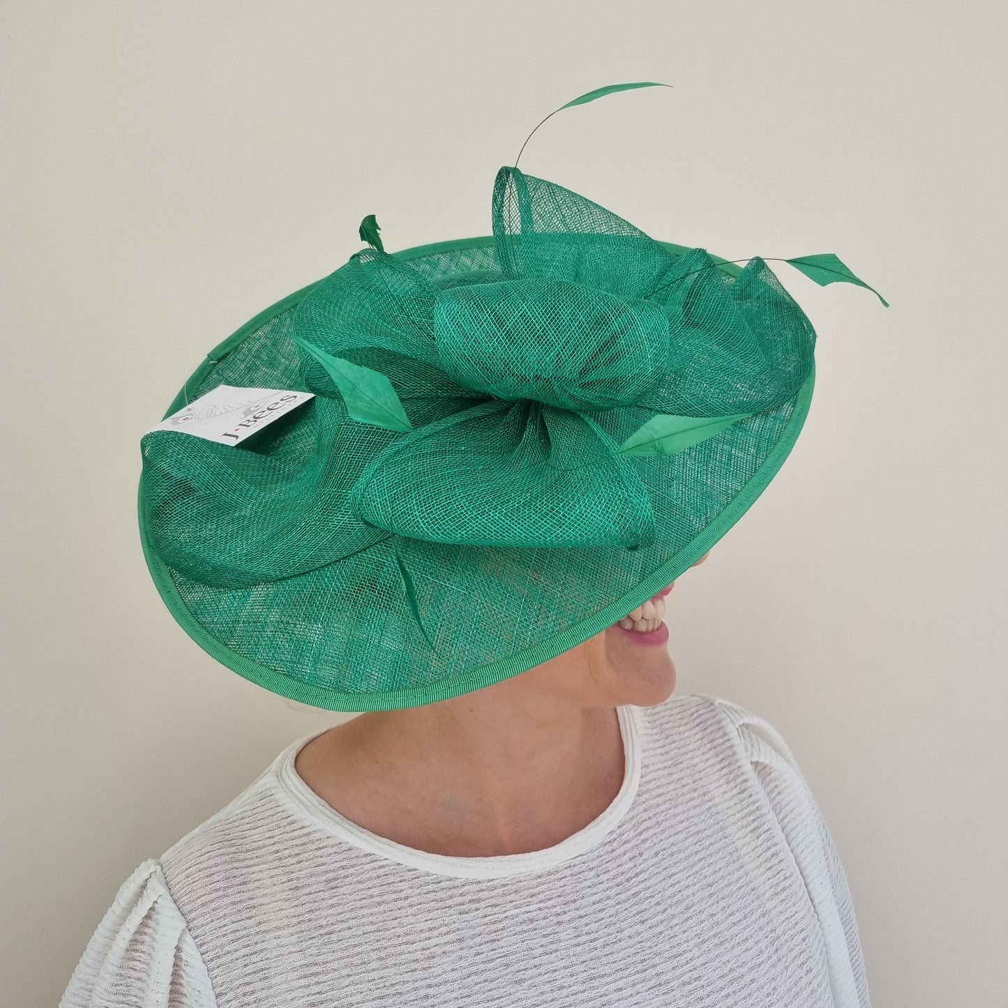 J Bees JB18/100 Fascinator in Greens