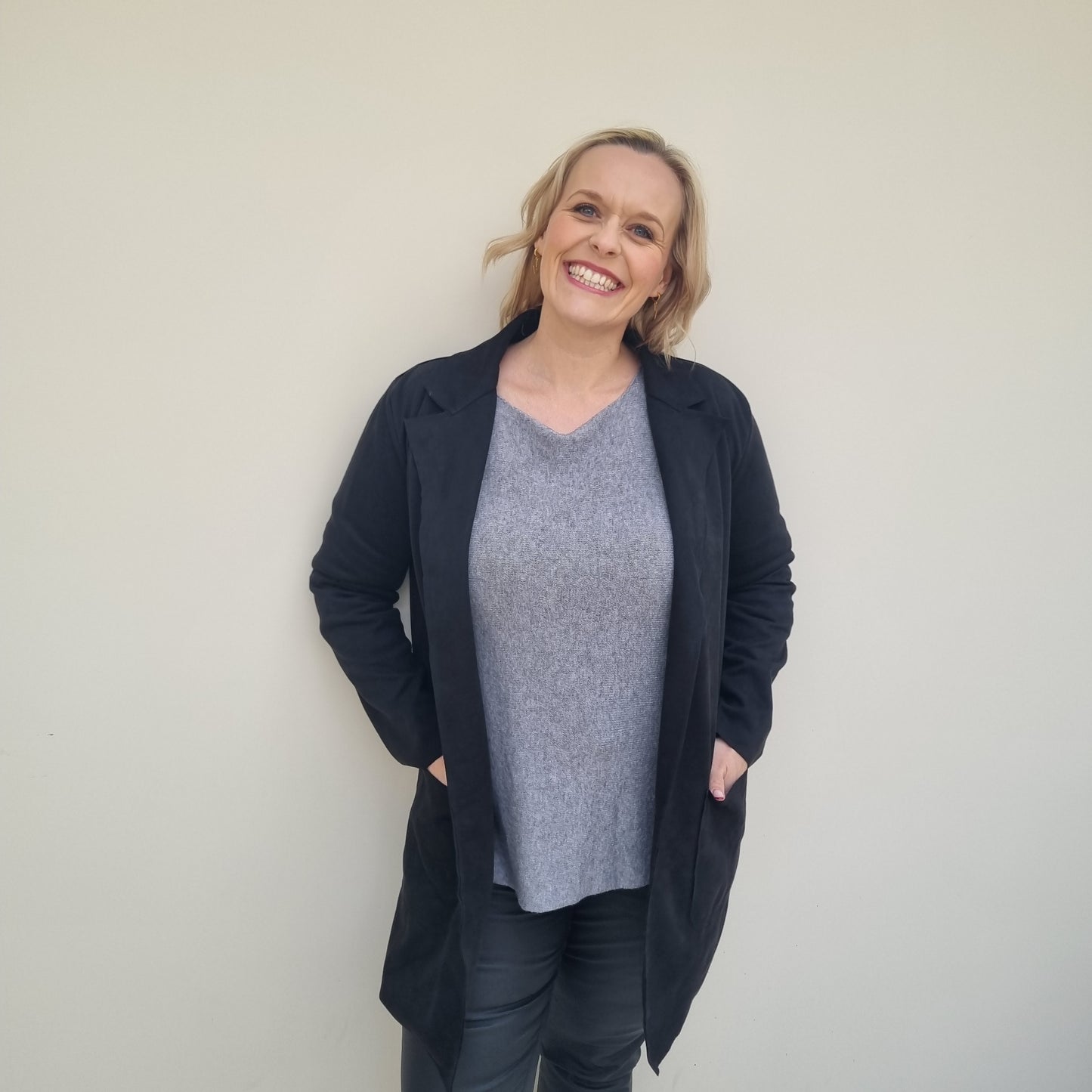 Soft Touch Stretch Round Neck Jumper