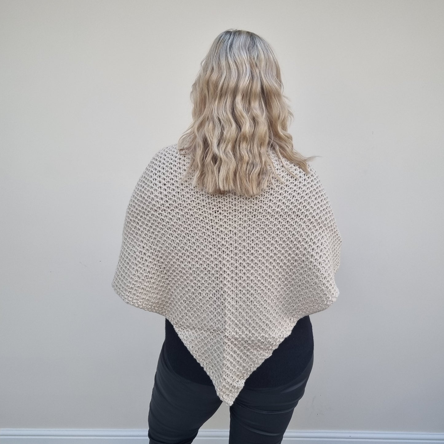 Knitted Cape with Clasp