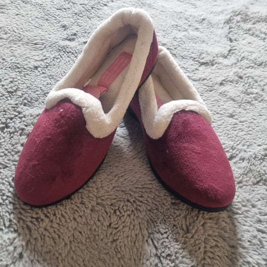 Muriel Faux fur collar slipper