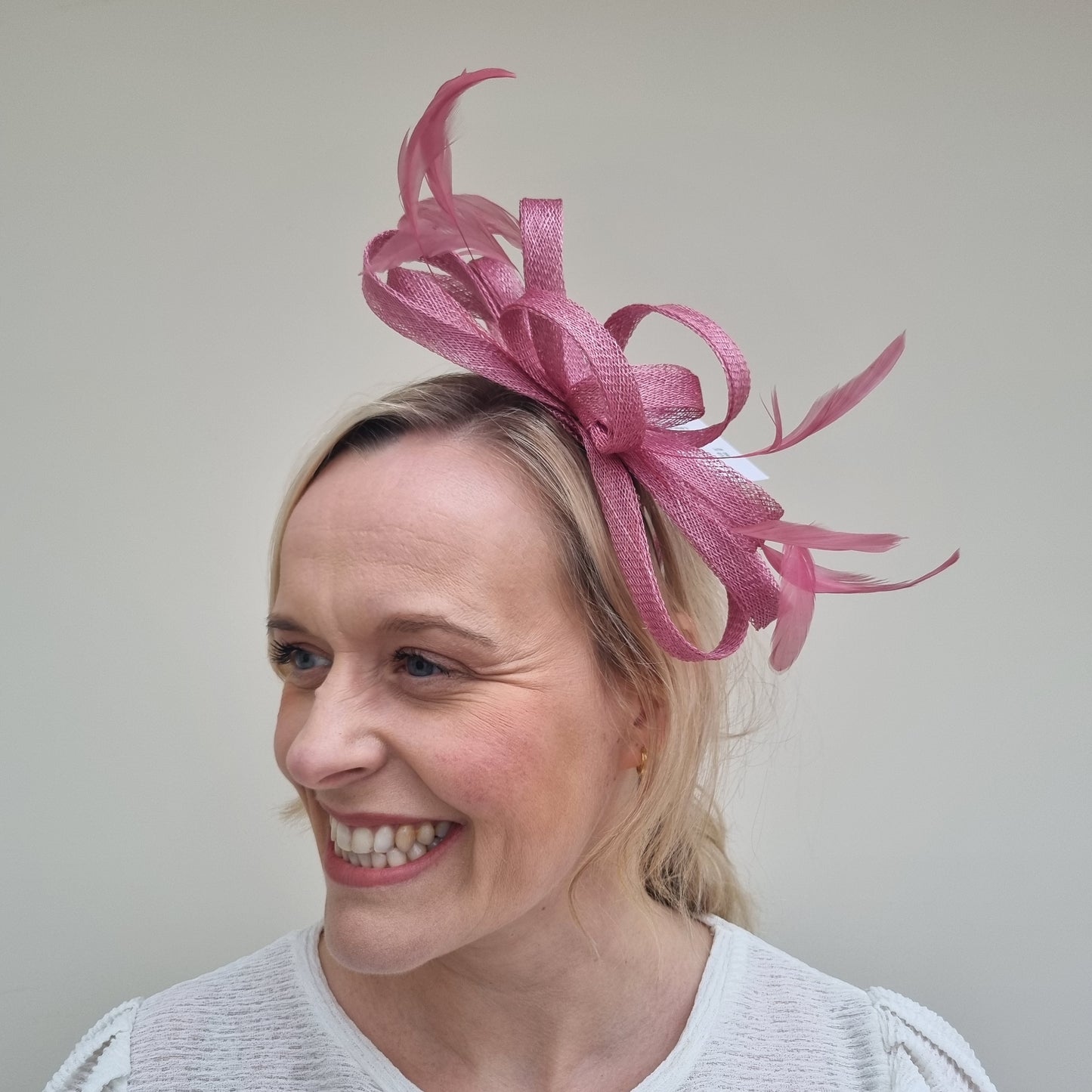 J Bees JB22/238 Fascinator On Headband In Pinks