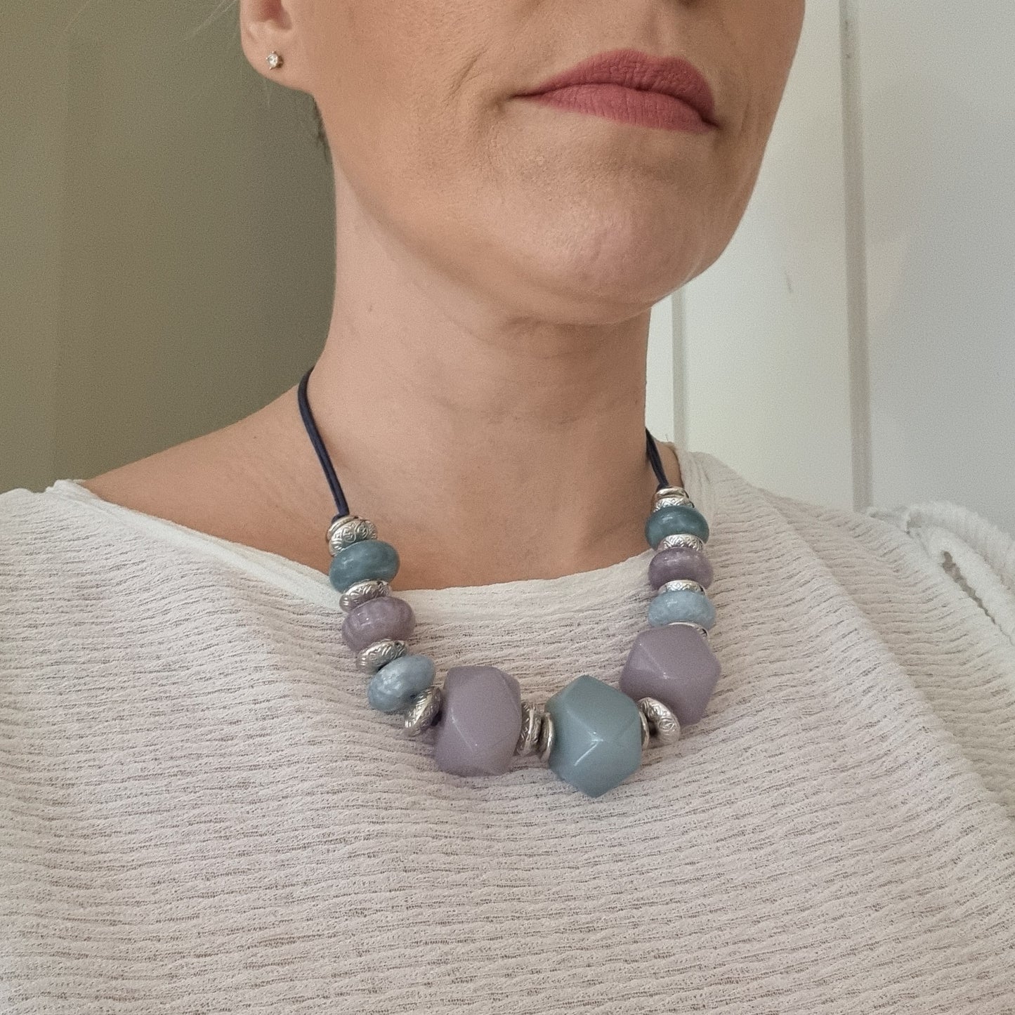 Dante Geometrical Bead Necklace