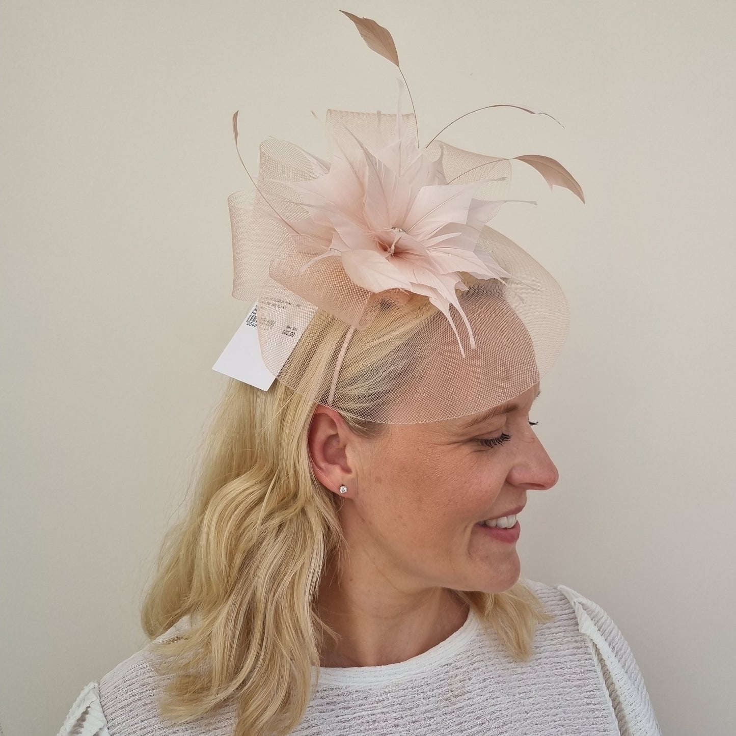 J Bees JB20/598 Net Fascinator in Pinks