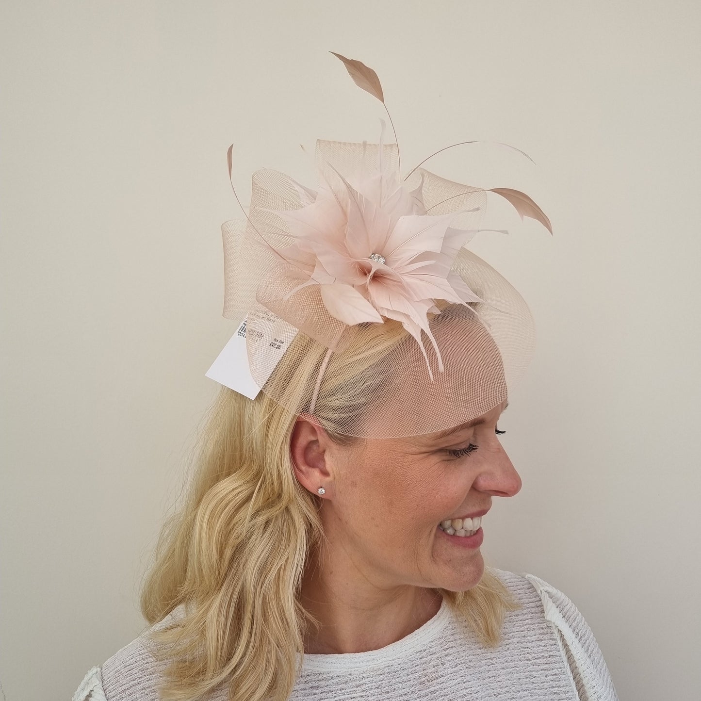 J Bees JB20/598 Net Fascinator in Pinks