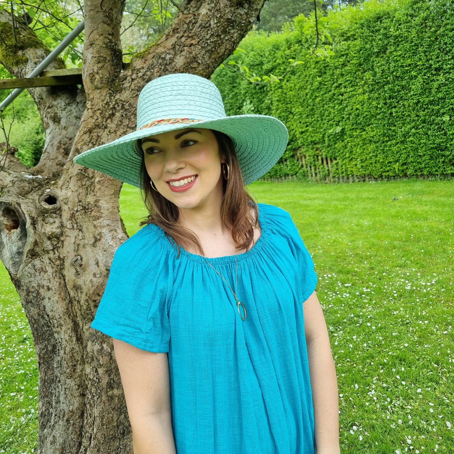 Midi Cotton Dress with Sleeve