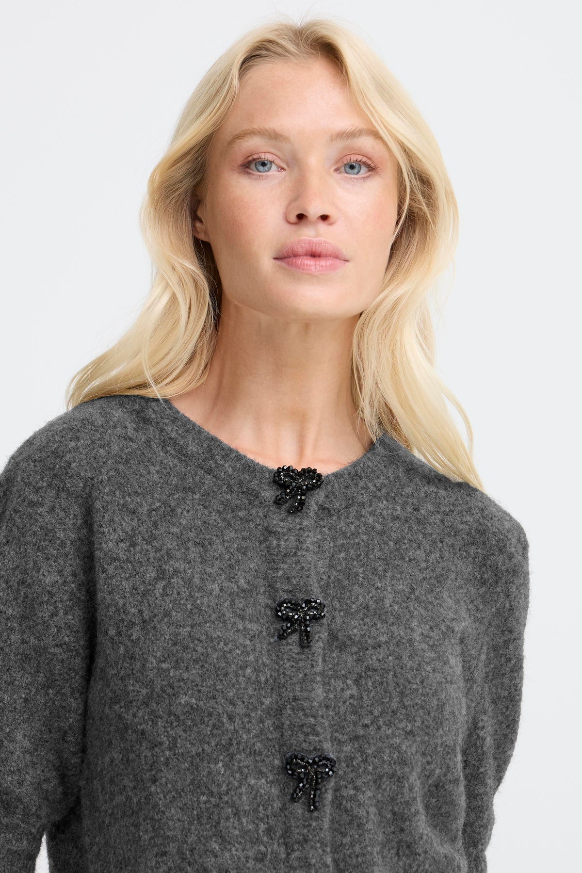 B.Young BYOmea Deco Bow Cardigan