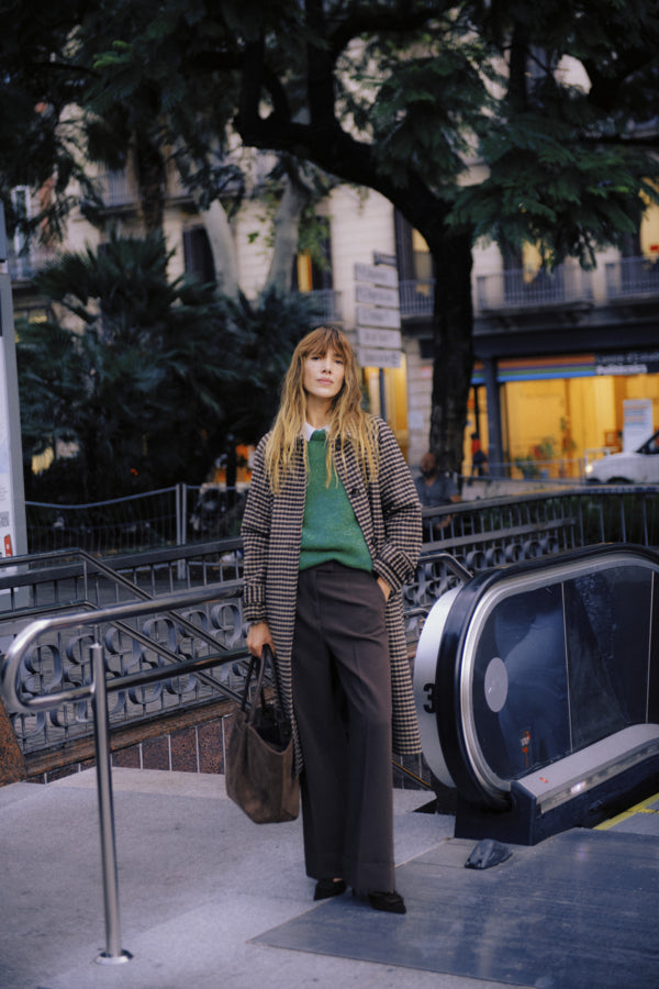 B.Young Bycamio Checked Coat