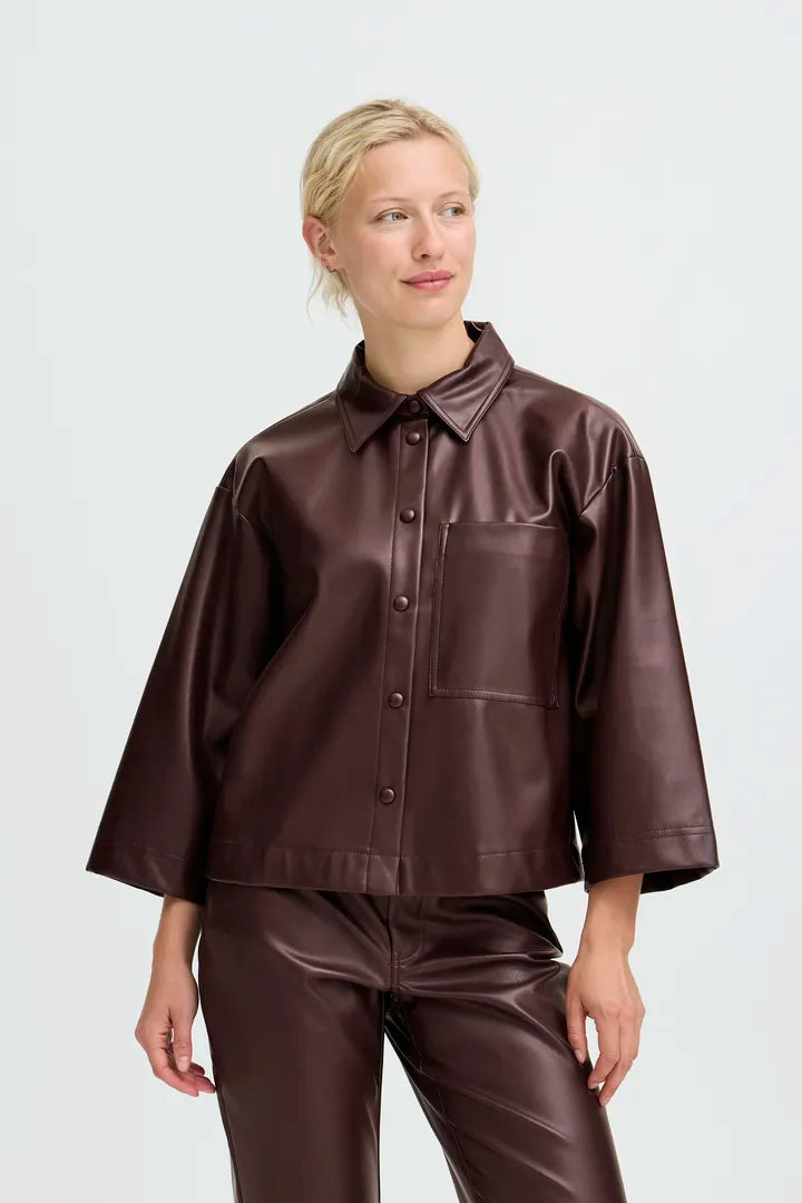 B.Young BYENID Shirt Faux Leather
