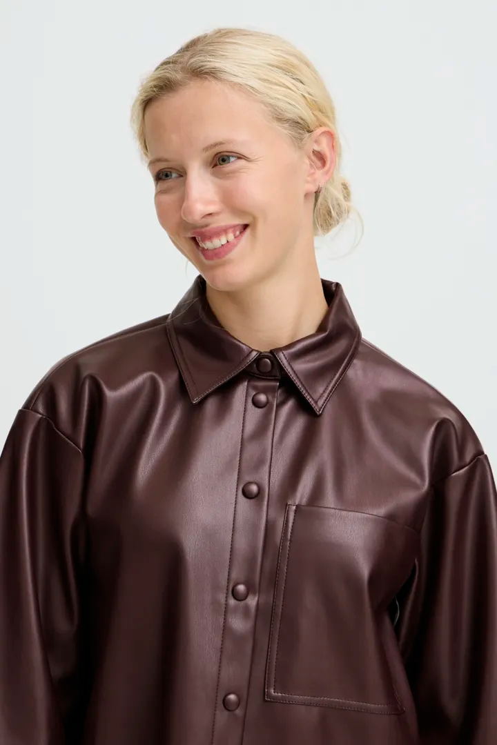 B.Young BYENID Shirt Faux Leather