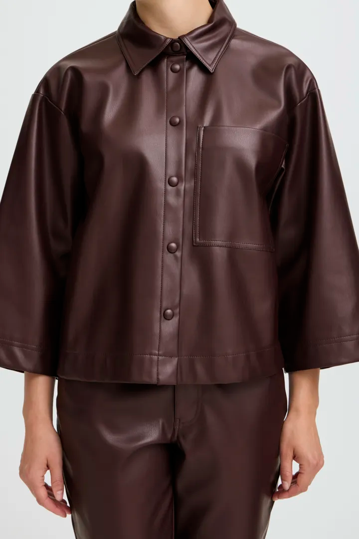 B.Young BYENID Shirt Faux Leather