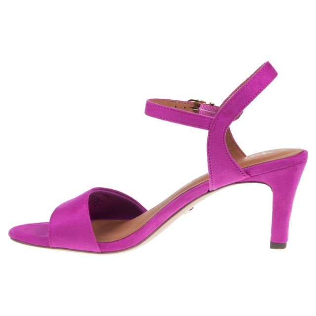 Tamaris 1-28028-42 Dark Fuchsia Pink Suedette Strappy Shoes