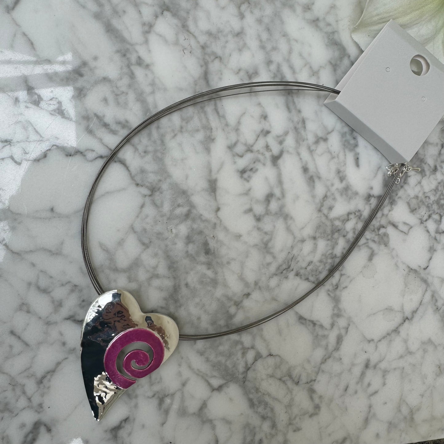 Mac N11214 Coloured Heart Necklace
