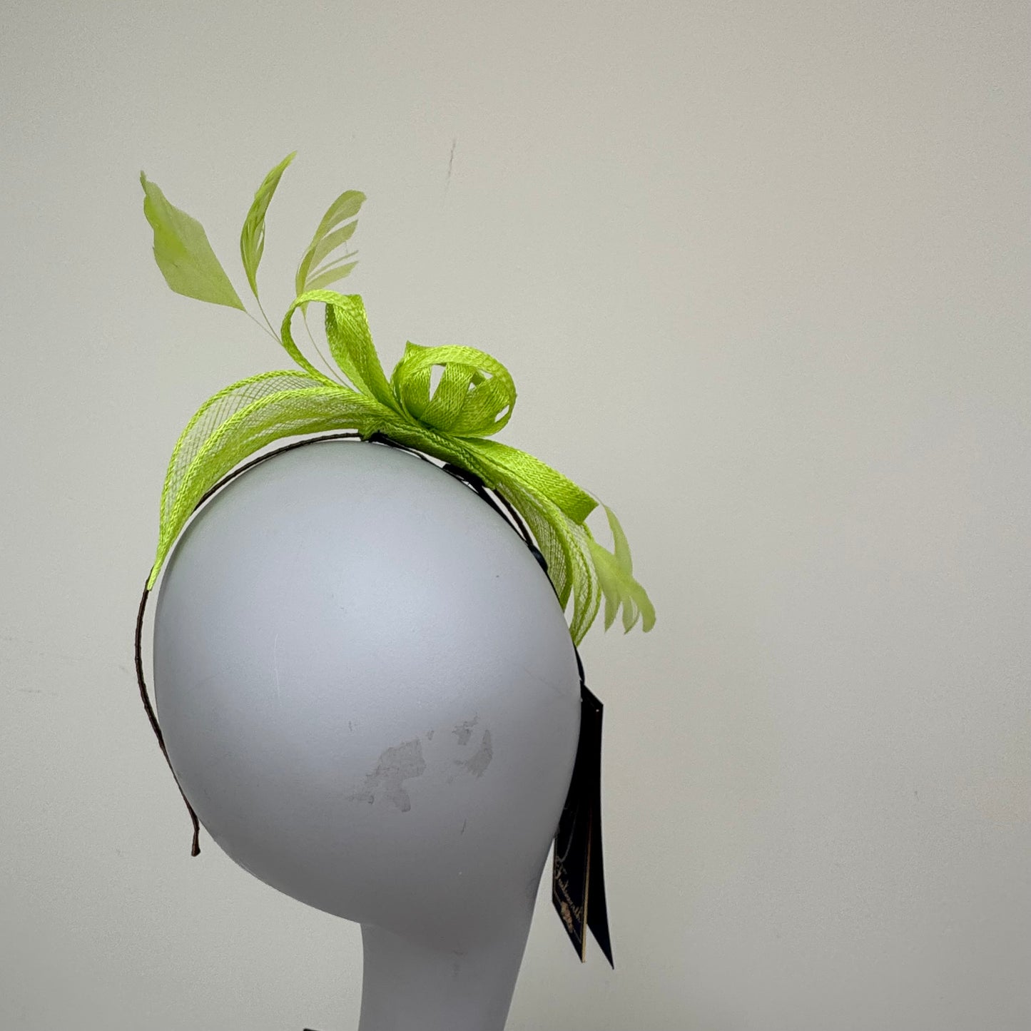 Failsworth 8025 Lime Green Fascinator On Headband