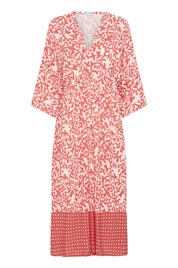 Sorbet Elasticated Patterned Dress