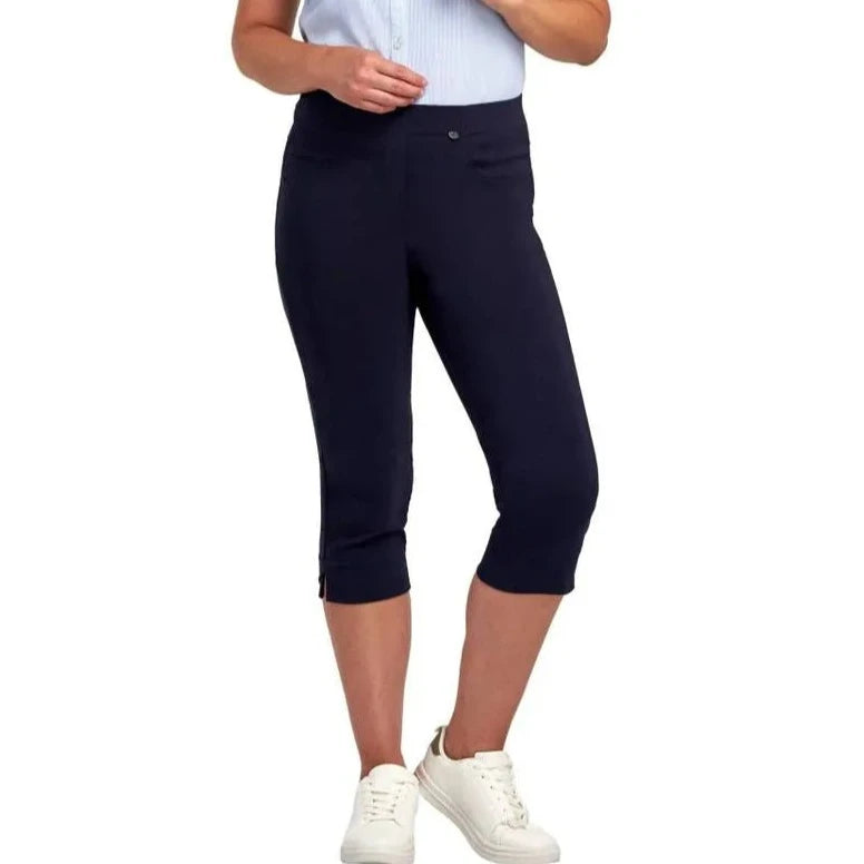 Pinns Bengaline crop trouser with pockets