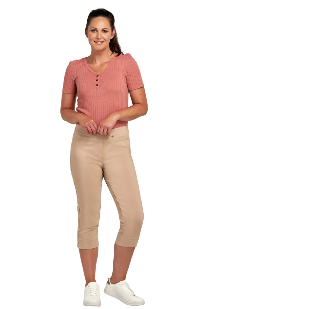 Pinns 226C Bengaline crop trouser with pockets