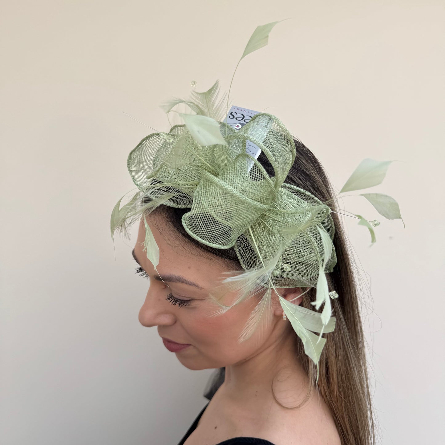 J Bees JB23/318 Meadow Mint Green Fascinator