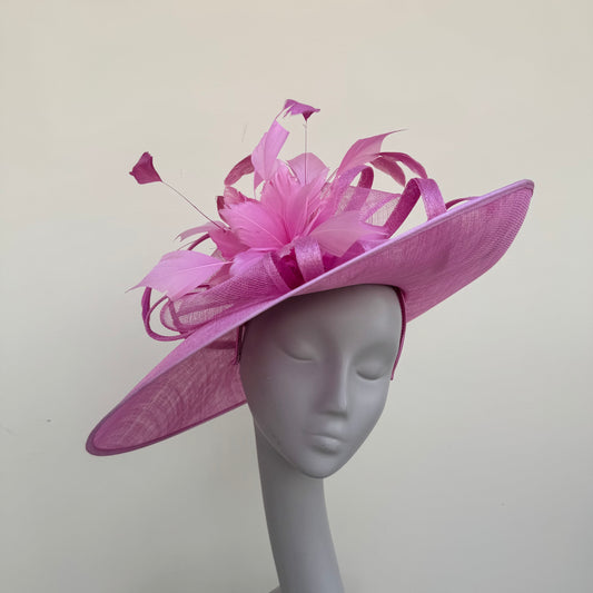 J Bees JB25/85 Blossom Pink Hatinator with Feather Flower Detail