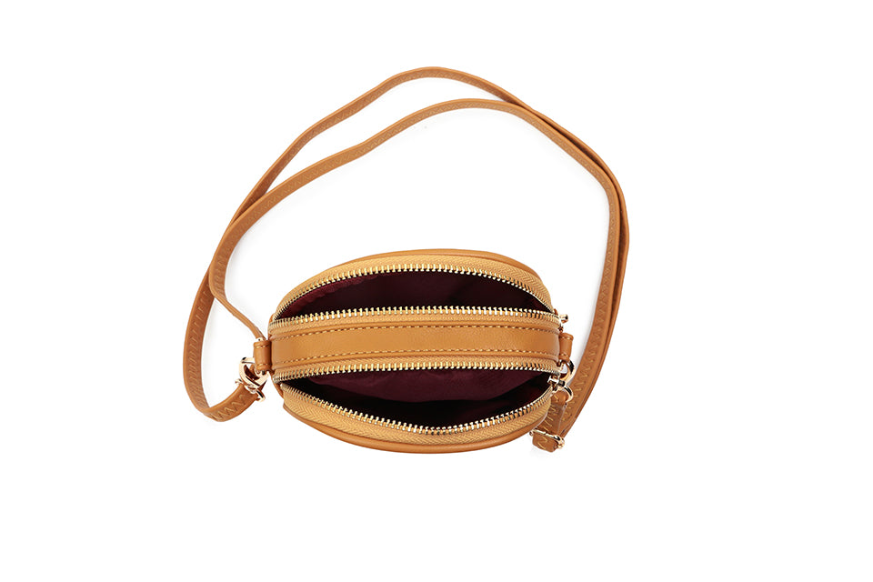 Cross Body Bag withTwo Zip Pockets