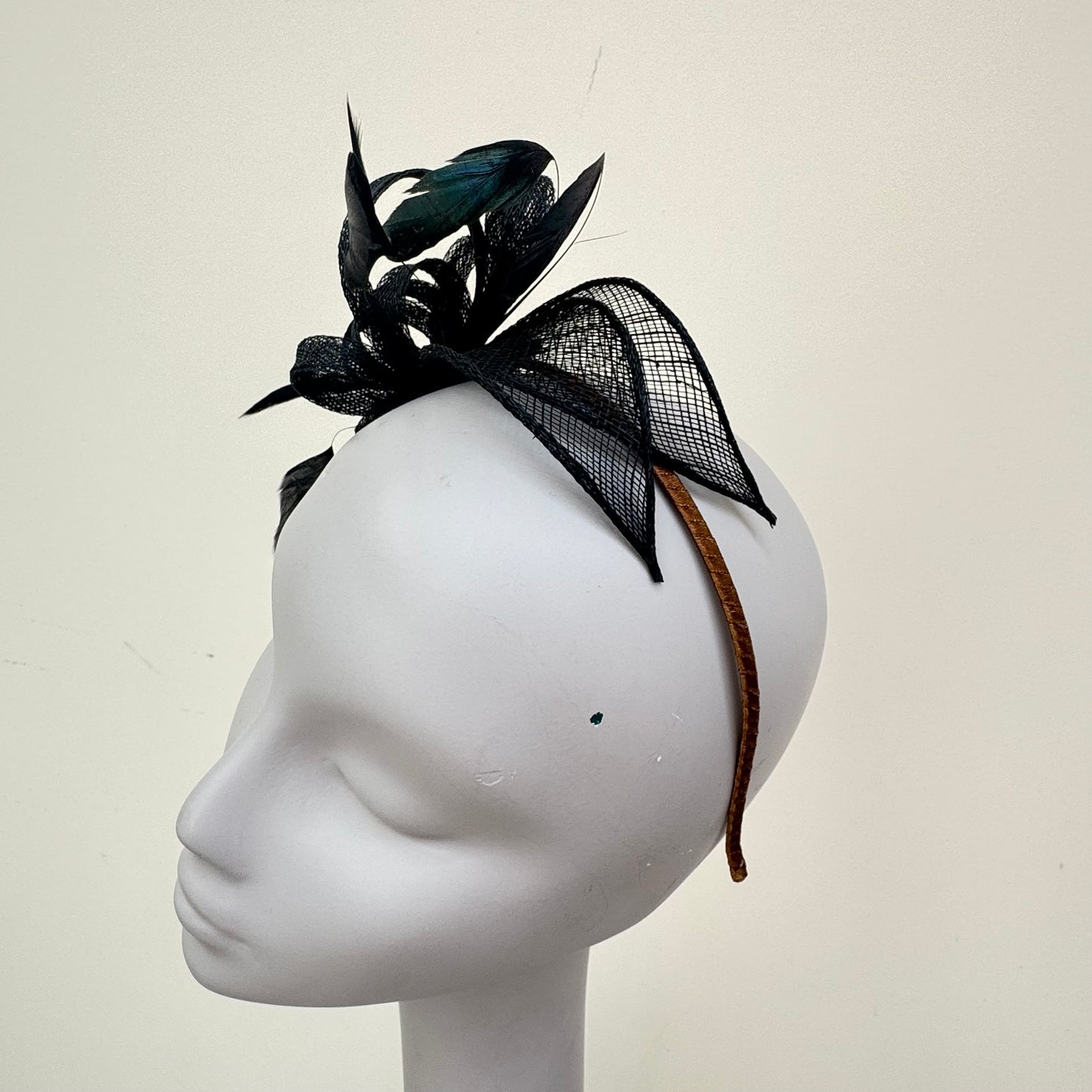 Failsworth 8025 Black Fascinator On Headband