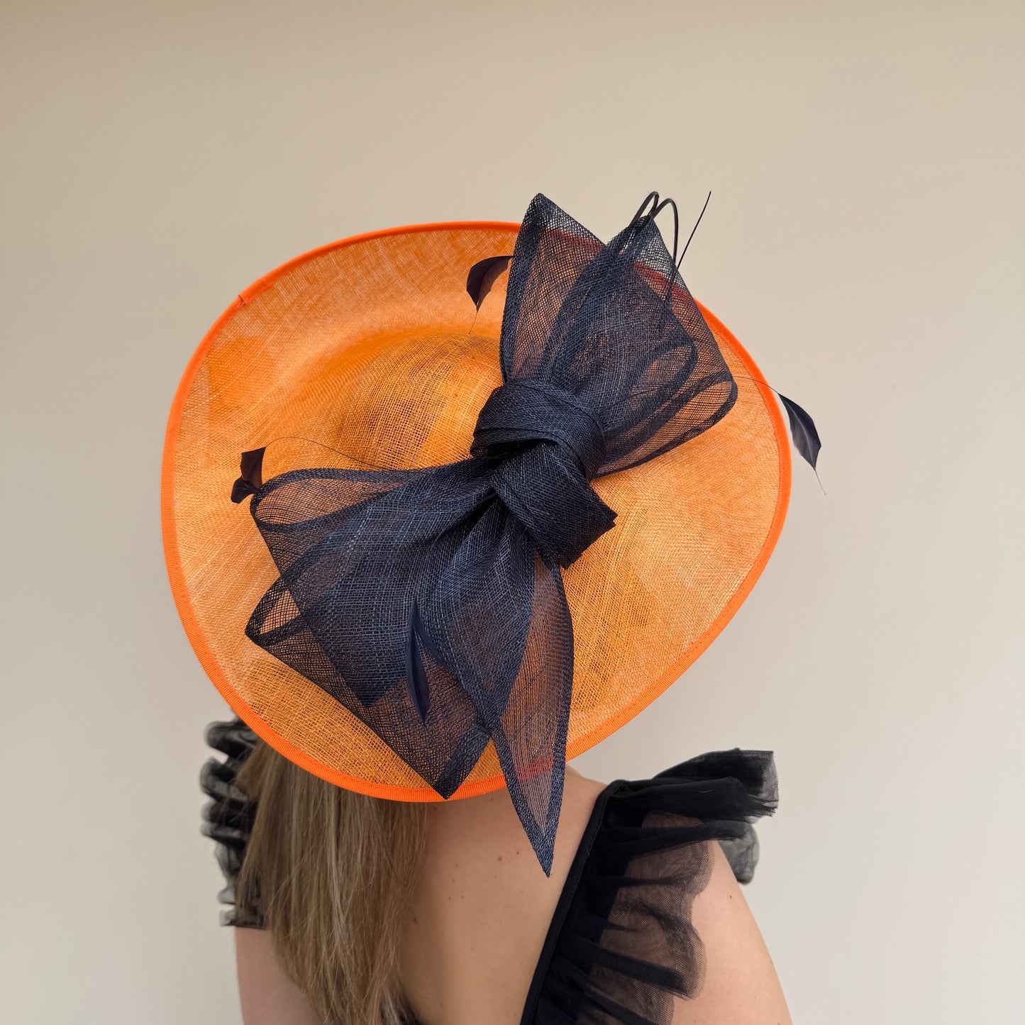 J Bees JB26/132 Tangerine Orange and Navy Hatinator