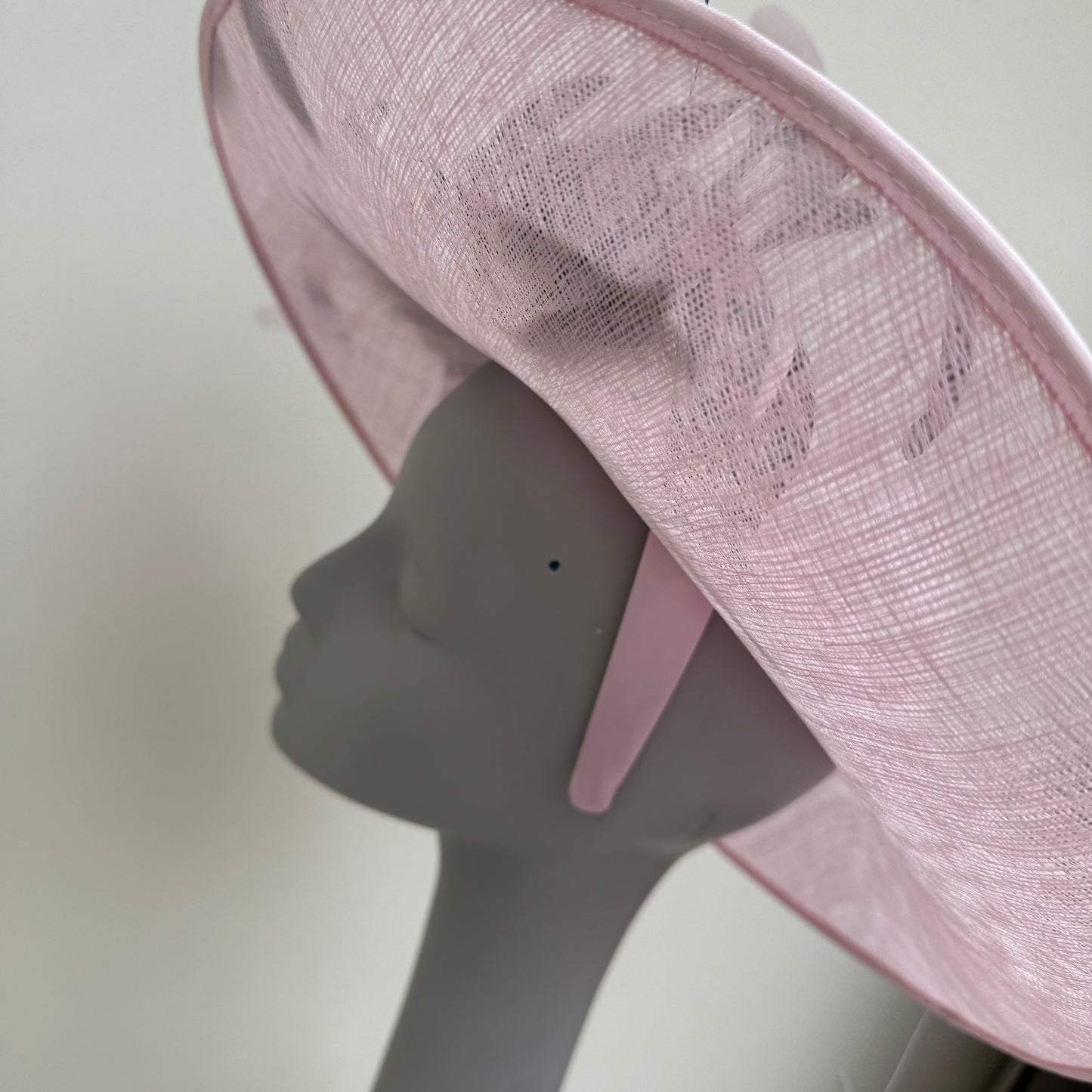 J Bees JB25/86 Baby Pink and Navy Two Tone Feather Hatinator Baby