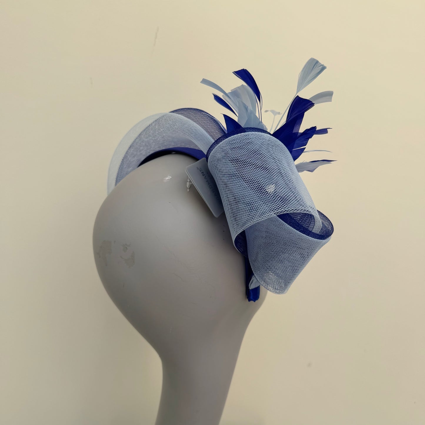Boardmans Levi Royal and Baby Blue Crin Layered Contrasting Headband