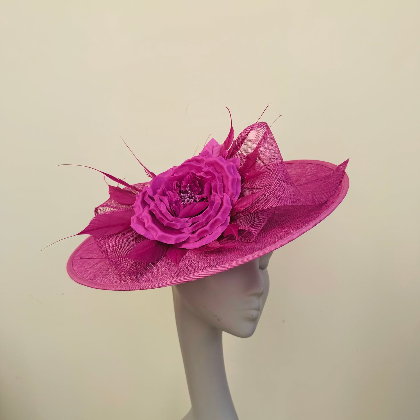 J Bees JB24/38 Fuchsia Pink Hatinator with Large Flower Detail Fuchsia