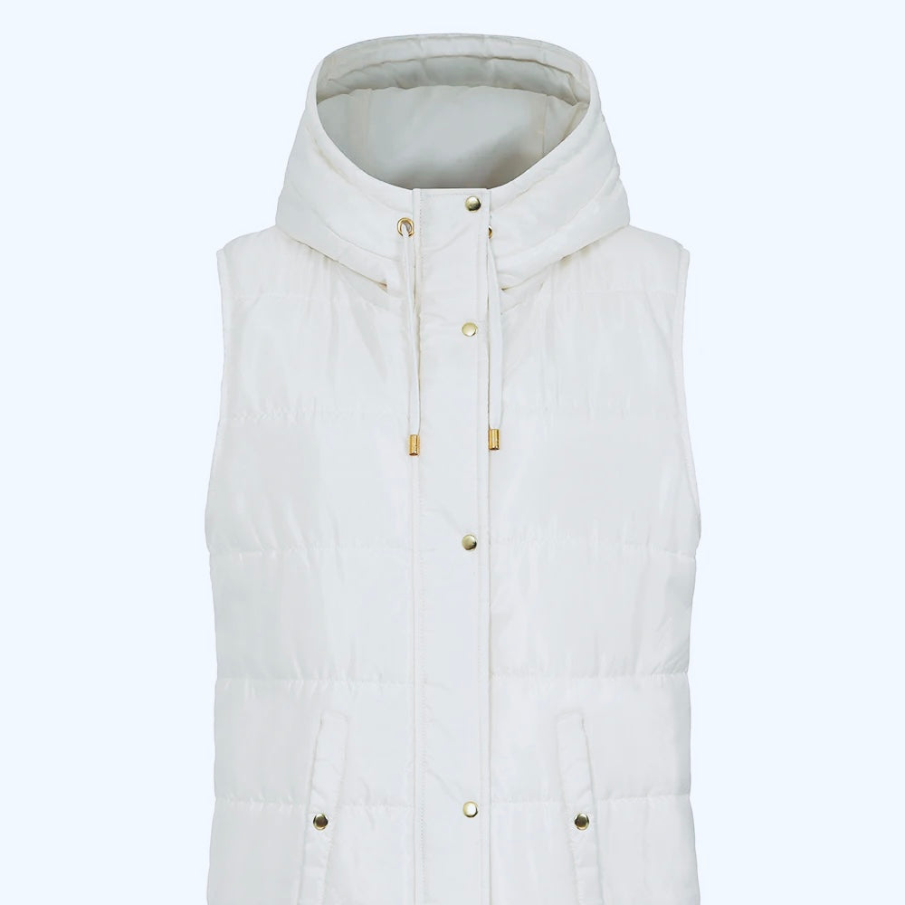 Alice Collins White Gilet Kashia