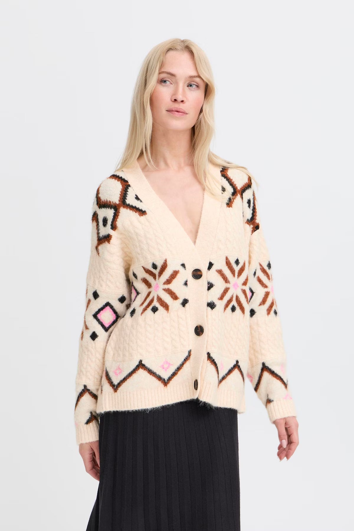 B.Young BYMelpa Patterned Cardigan