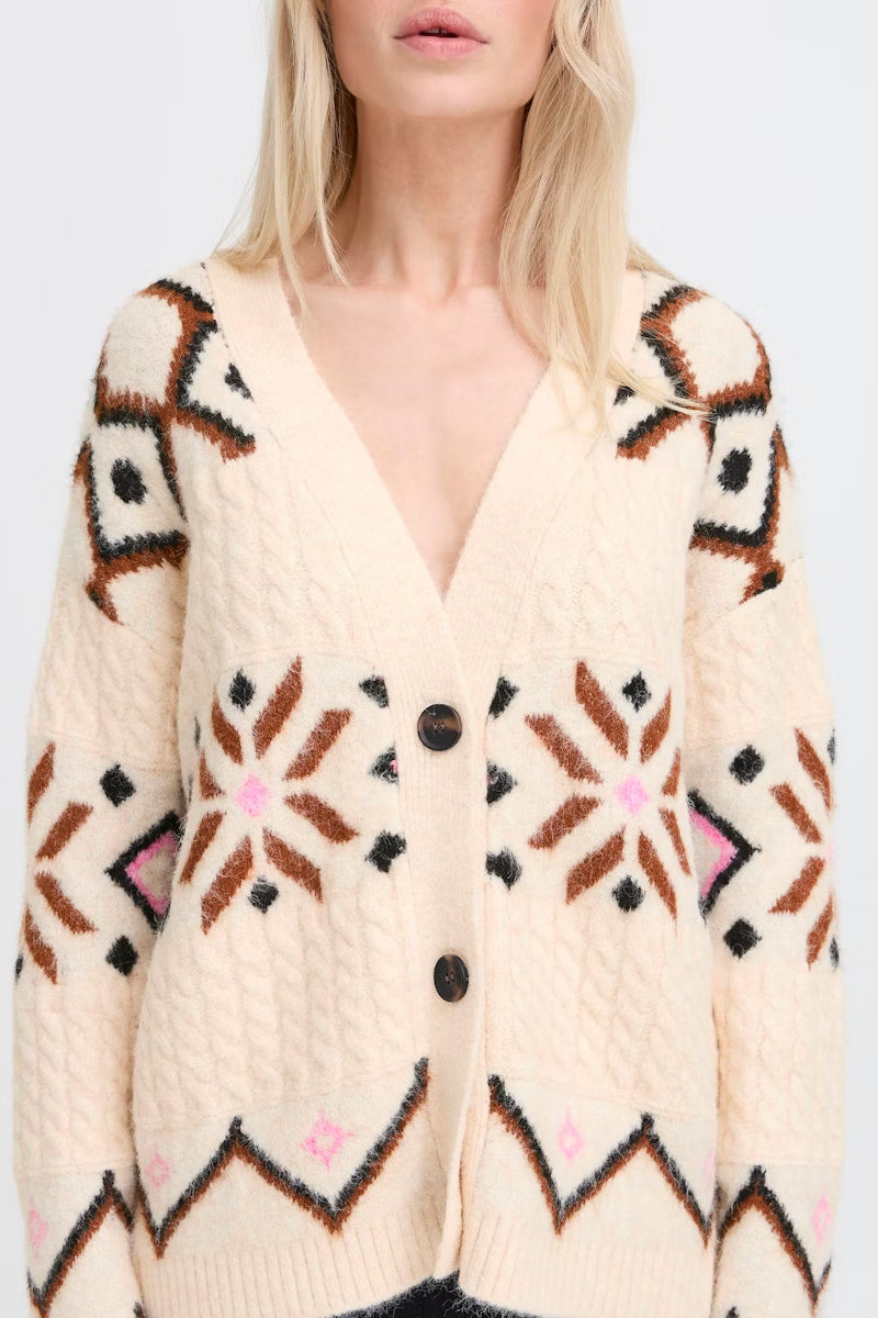 B.Young BYMelpa Patterned Cardigan