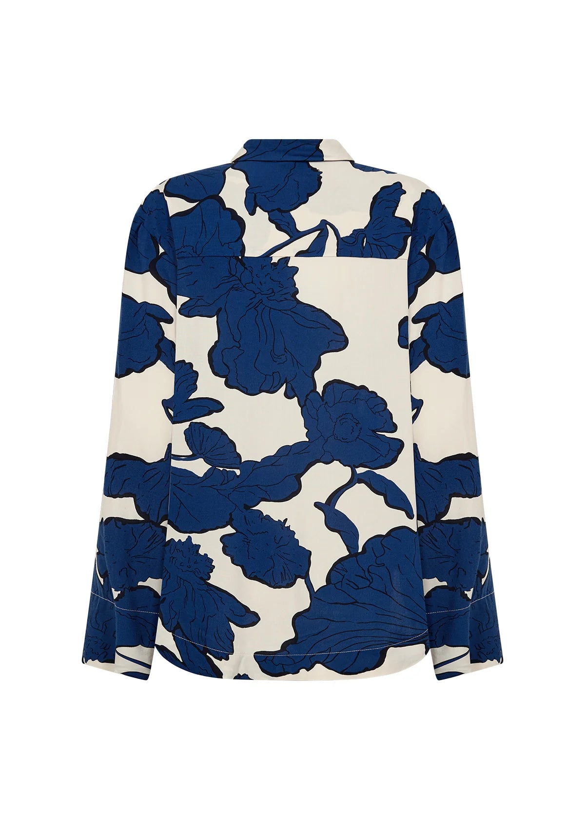 Soyaconcept Vigdis Blue & Cream Floral Blouse
